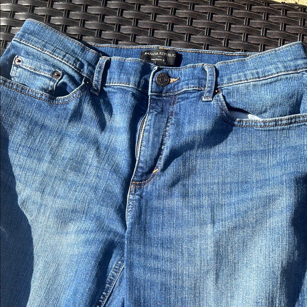 Classic Girlfriend Blue Denim Jeans